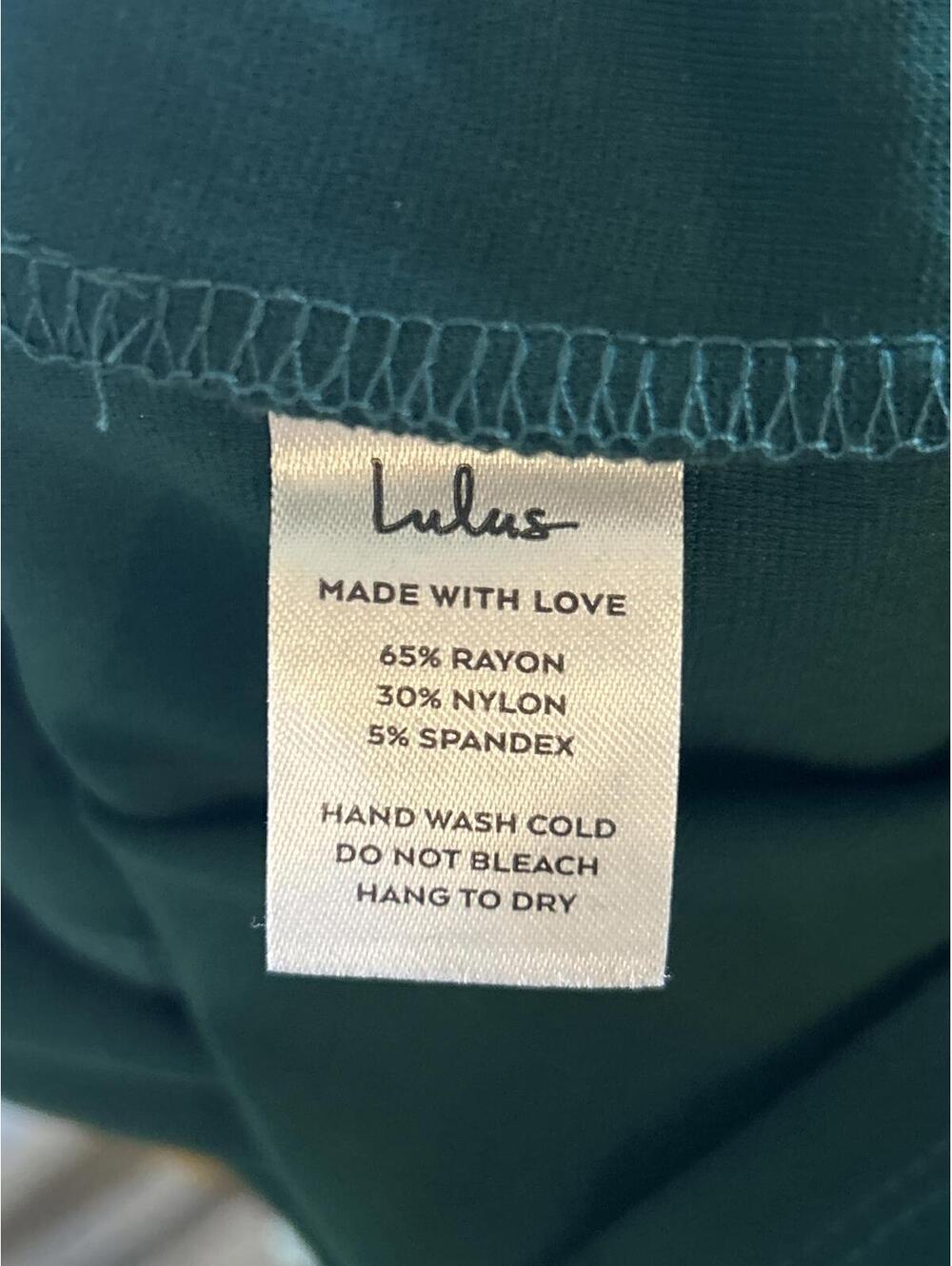 NWT Lulus Hunter Green One Shoulder Mini Dress Womens Large Cutout Bodycon - Picture 7 of 7